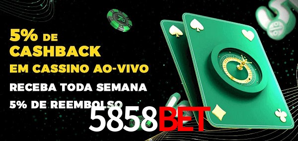 Promoções do cassino ao Vivo 5858bet